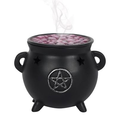 Cauldron Incense Cone Holder With Pentagram